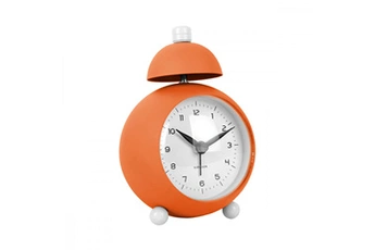 réveil present time - réveil chaplin - orange -