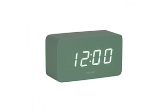 réveil present time - réveil spry tube led - vert -