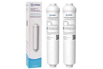 Accessoire Réfrigérateur et Congélateur Allspares Lot de 2 Filtres à eau universel externe pour réfrigérateur compatible avec Samsung / LG / Haier / Valberg etc.