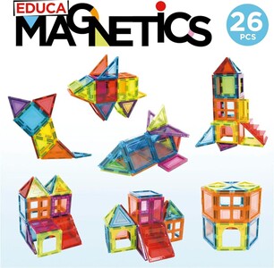 Educa - Magnetics | Juego Educativo de construcción 3D magnético con 83 Piezas para niños, construye Figuras geométricas darrollando la Creatividad e imaginación. A Partir de 3 4 5 años (20025 Educa - Magnetics | Juego Educativo de construcción 3D magnético con 83 Piezas para niños, construye Figuras geométricas darrollando la Creatividad e imaginación. A Partir de 3 4 5 años (20025