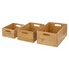 Panier Shopping Osier 4 Anses 50x20x36cm Naturel - FIVE Simply Smart