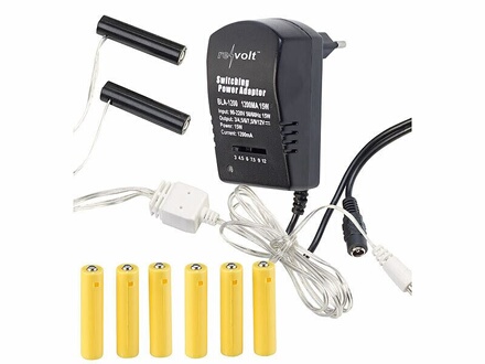 Adaptateur Secteur Pour Remplacer Les Piles AA/AAA - Éliminateur De Piles Avec Fiche UE - 4,5V 800mA - Câble 3m
