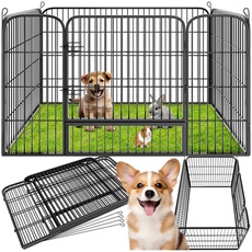 Enclos pour chiots / chien modulable 4 parties, Pliable gris - Bon état TECTAKE sur Darty