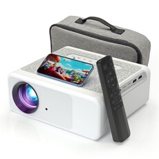 Hytobp - Vidéoprojecteur - 4K 1080p FHD - WiFi 5G - Bluetooth - Blanc