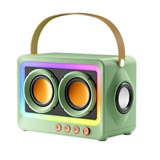 Enceinte d'extérieur GENERIQUE Enceinte Bluetooth Portable Hi-Fi Preisku, Lumières RGB-Rouge