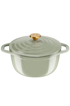 Tefal Cocotte ronde 24 cm AIR SOFT Lichen en fonte d''aluminium induction E2664625
