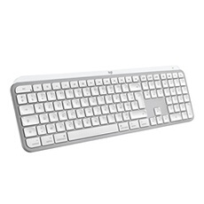 MX Keys S for Mac, clavier sans fil, fluide, saisie precise, touches programmables, retroeclaire, Bluetooth rechargeable USB-C - Gris pale