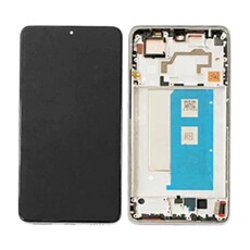 Ecran LCD et Vitre Tactile avec Châssis Blanc pour Poco F5 Pro 5G (Original Pulled)