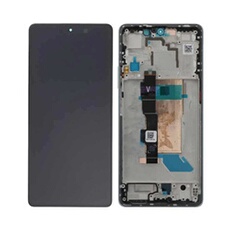 Ecran LCD et Vitre Tactile avec Châssis Blanc pour POCO F5 5G (Original Pulled)