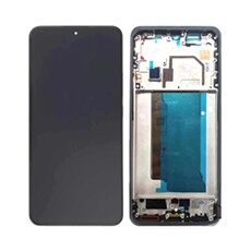 Ecran LCD et Vitre Tactile avec Châssis Bleu Alpin pour 13T/13T Pro (Original Pulled)
