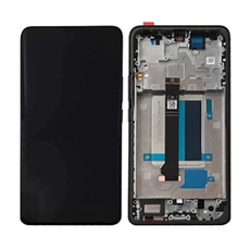 Ecran LCD et Vitre Tactile avec Châssis Noir pour Redmi Note 13 Pro+ 5G (Original Pulled)