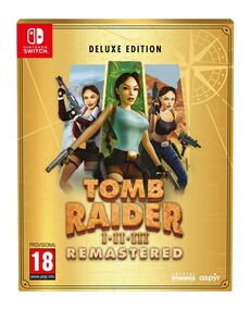 Tomb Raider I-III Remastered Starring Lara Croft Edition Deluxe Nintendo Switch