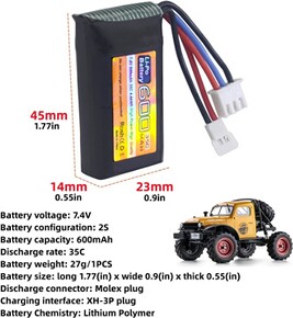 YUNIQUE GREEN-CLEAN-POWER 3.7V 780mAh für Wltoys V636 V686 JJRC V686 Akkus, Blau YUNIQUE GREEN-CLEAN-POWER 3.7V 780mAh für Wltoys V636 V686 JJRC V686 Akkus, Blau