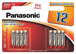 Pack de 12 piles Panasonic LR03 AAA 1 5V - vue 2