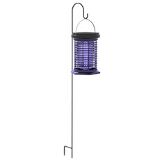 Lampe anti-moustiques solaire rechargeable USB-C - destructeur d'insectes suspendu - noir