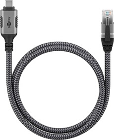 : Câble réseau USB-C vers RJ45 cat. 6 FTP - 1,5m