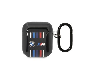 Accessoires audio Bmw Coque pour Airpods 1 et 2 M Sport Anti-choc en Silicone Noir