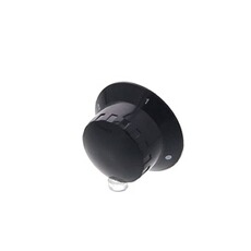 Manette cuisinière Esco , manette plaque 1-3 noire 47*26 12h 6mm 12mm
