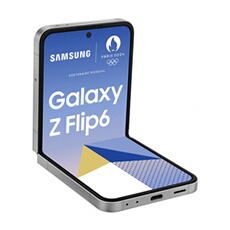 Smartphone galaxy z flip6 argent 6.7 pouces RAM 12 Go stockage 512 Go