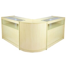 Comptoirs de Ventes Ensemble Fusion en Erable Magasin, Marchandise, Commerce
