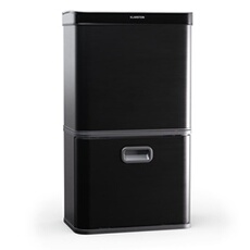 T Touchless Sensor Poubelle sans contact 56 L inox Fermeture douce 3 bacs