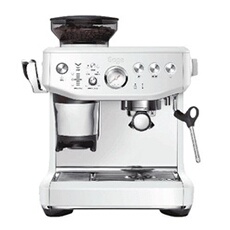 the Barista Express Impress SES876SST4EEU1 1850 W Blanc Sel de Mer