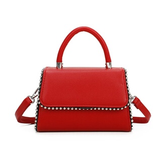 Sac à bandoulière Gallantry Sac à Main Elegancy Clouté Rouge Darty