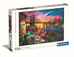 Puzzle 3000 pièces Manhattan Balcony Sunset