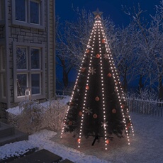 Guirlande Lumineuse Filet d'Arbre de Noël 400 LED Lumière de Décoration Sapin de Noel Salon Maison Intérieur Jardin Extérieur 400 cm