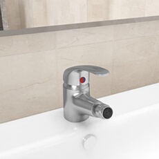 vidaXL - Mitigeur de Bidet et Lavabo - Robinet de Salle de Bain - Argenté - 13x12 cm