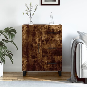 vidaXL Buffet Armoire de Rangement Meuble de Rangement Armoire Latérale Salle de Séjour Salon Intérieur Chêne Fumé 70x34x90 cm Bois d'Ingénierie vidaXL Buffet Armoire de Rangement Meuble de Rangement Armoire Latérale Salle de Séjour Salon Intérieur Chêne Fumé 70x34x90 cm Bois d'Ingénierie