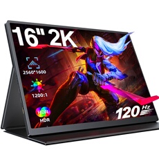 Moniteur portable Full HD 120 Hz 1600P VESA 16 pouces