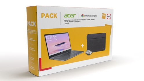 PACK FNAC-DARTY Chromebook CB515-2HT-349N 15.6 tactile Intel Core i3 1215U