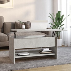 VIDAXL - Table basse - 80x50x40 cm - Gris béton