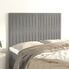 Têtes De Lit Double Gris Clair En Tissu - 2 Pièces, Réglables En Hauteur, 80x5x78/88 Cm