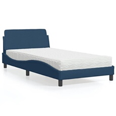 Bed met matras stof blauw 100x200 cm3208350