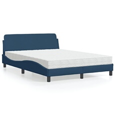Bed met matras stof blauw 140x200 cm3208410