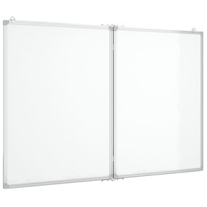 Tableau Blanc Magnétique Pliable 160x50 Cm Aluminium - 3 Panneaux Pour Bureau Et Maison