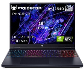 Gaming Predator Helios Neo 16 PHN16-72-580H 16 WQXGA 165Hz Intel Core i5 14450HX 16 Go RAM DDR5 1 To SSD GeForce RTX 4060