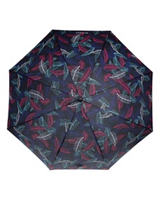 Parapluie 3 sections manuelle Feuille Tropicale