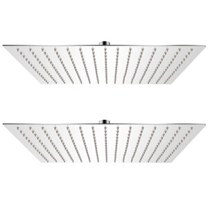 Tête de douche plongeante carrée en acier inoxydable 50x50 cm | Leroy Tête de douche plongeante carrée en acier inoxydable 50x50 cm | Leroy