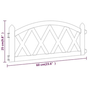 VidaXL Gazonranden 2 st 120 cm geïmpregneerd grenenhout - Kantoormeubelen Plus VidaXL Gazonranden 2 st 120 cm geïmpregneerd grenenhout - Kantoormeubelen Plus
