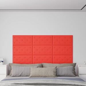 Prolenta Premium - Wandpanelen 12 st 1,08 m² 60x15 cm fluweel wijnrood Prolenta Premium - Wandpanelen 12 st 1,08 m² 60x15 cm fluweel wijnrood
