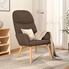 VidaXL Chaise De Relaxation En Velours Noir Avec Repose-Pied - Fauteuil Confortable Pour Salon Moderne