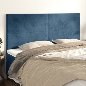 Tête de lit vidaXL Hoofdborden 4 st 100x5x78/88 cm fluweel zwart3116120 Tête de lit vidaXL Hoofdborden 4 st 100x5x78/88 cm fluweel zwart3116120