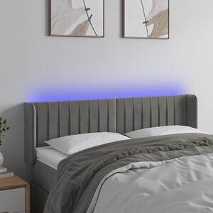 Tête De Lit Led VidaXL Blanche En Similicuir - 200x5x78/88 Cm Avec Tête De Lit Led VidaXL Blanche En Similicuir - 200x5x78/88 Cm Avec