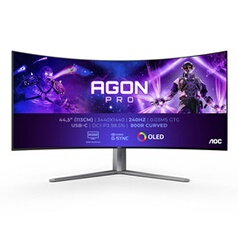 Ecran PC gaming Aoc AG456UCZD 44 5 Ecran incurvé 240 Hz WQHD - vue 2
