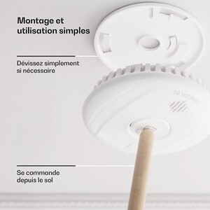 Tuya – Détecteur De Fumée, Alarme Sonore Et Lumineuse, 85db, Capteur D Incendie Application De Securite Pour La Famille Tuya – Détecteur De Fumée, Alarme Sonore Et Lumineuse, 85db, Capteur D Incendie Application De Securite Pour La Famille