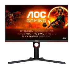 ”Ecran gaming 27”” - QHD - MiniLED - 180Hz - 1ms - HDR1000 - Ajustable en h
