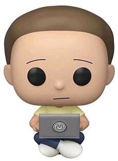 Figurine Pop! N°742 - Rick Et Morty - Morty Avec Ordinateur